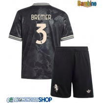 Maglie da calcio Juventus Gleison Bremer #3 Terza Maglia Bambino 2025-26 Manica Corta (+ Pantaloni corti)